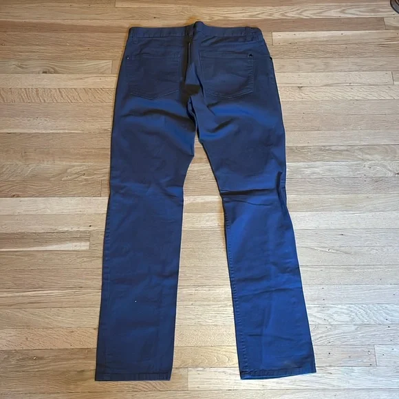 Dark Grey Button Fly Pants - Picture 3 of 3